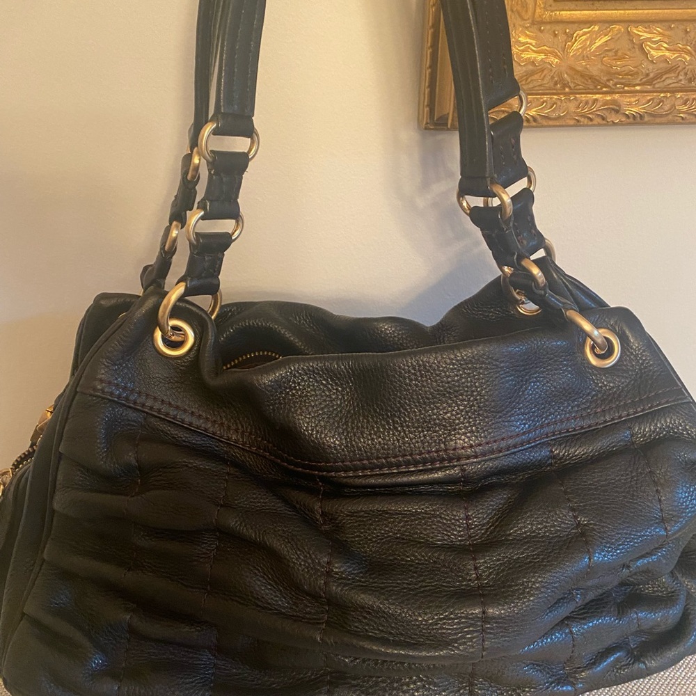 Cole Haan triple compartment satchel